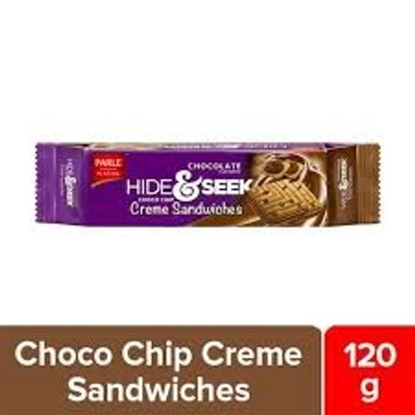 Parle Hide&Seek Chocolate Flavored Creme Sandwiches Biscuits  - 30rs