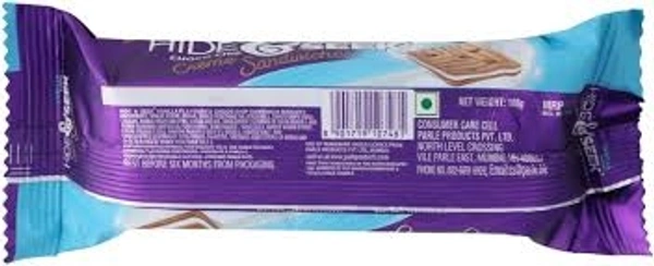 Parle Hide&Seek Vanilla Flavored Creme Sandwiches Biscuits  - 30rs