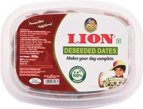 Lion Qyno Deseesed Dates Jar - 500g