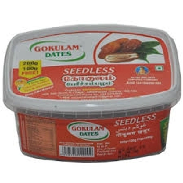 Gokulam Seedless Dates - 250g+50g(Free)