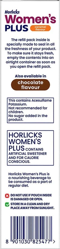 Horlicks Women's Plus Caramel Flavour - 400g(Packet)