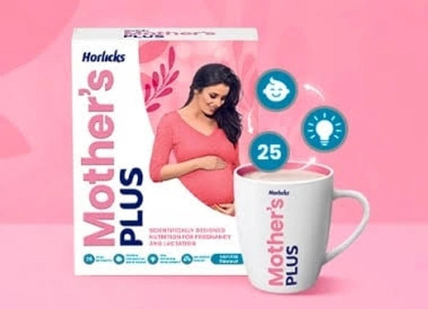 Horlicks Mother's Plus Nutrition For Pregnancy And Lactation Vanilla Flavour  - 200g(Packet)