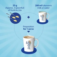 Horlicks Lite  Nourishment For Active Adults Badam Flavour  - 450g(Packet)