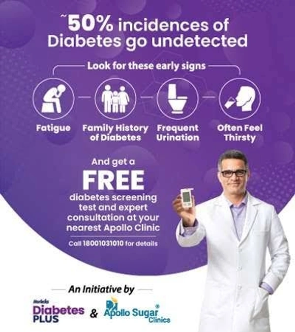 Horlicks Diabetes Plus Helps Managing Blood Sugar For Men& Women Vanilla Flavour  - 200g