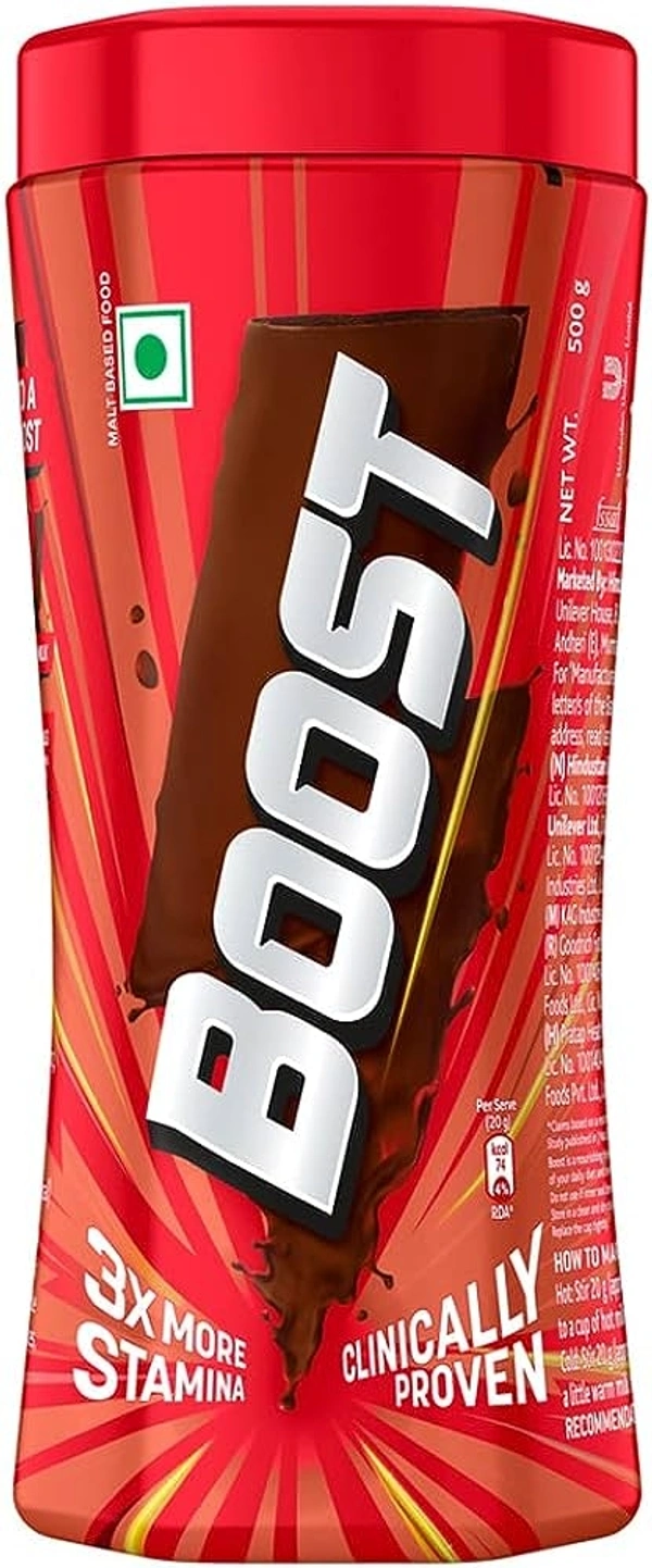 Boost Energy & Nutrition Drink Pet Jar - 500g(Pet Jar)