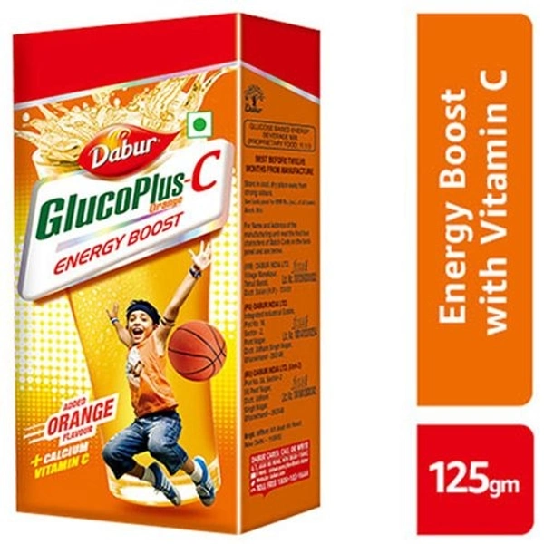 Dabur GlucoPlus-C Orange Instant Energy  - 125g