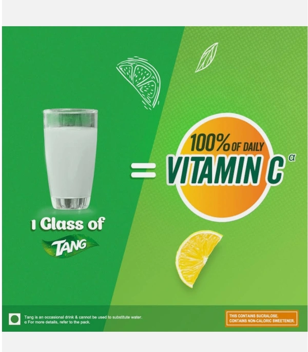 Tang Vitamin-C Enriched Instant Drink Mix Lemon Flavour - 500g(Packet)