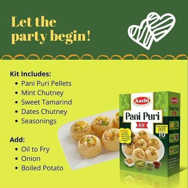Aachi Pani Puri Kit Ready-To-Cook - 155g