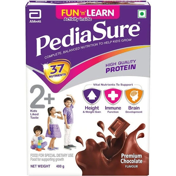 PediaSure Health and Nutrition Drink Powder for Kids Growth Premium Chocolate Flavour  - 400g