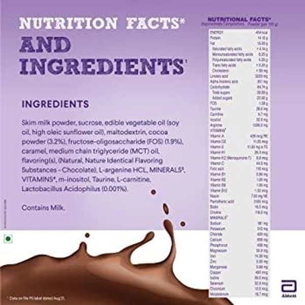 PediaSure Health and Nutrition Drink Powder for Kids Growth Premium Chocolate Flavour  - 400g