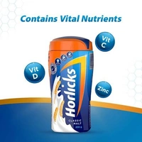 Horlicks Health & Nutrition Drink for Kids| Classic Malt Flavor | Supports Immunity & Holistic Growth | Health Mix Powder Jar - 500g