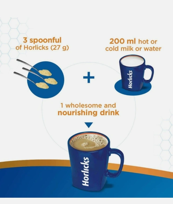 Horlicks Health & Nutrition Drink for Kids| Classic Malt Flavor | Supports Immunity & Holistic Growth | Health Mix Powder Jar - 500g