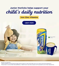Junior Horlicks Health & Nutrition Drink,  Children's health drink for overall growth, Health drink for kids 2 to 6 years Chocolate Flavour  - 500g(Jar)