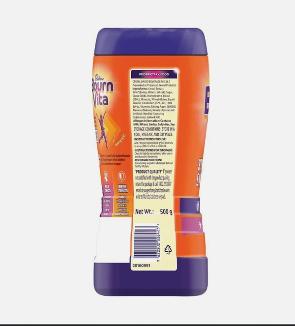 Cadbury Bournvita Chocolate Health Drink Jar - 500g