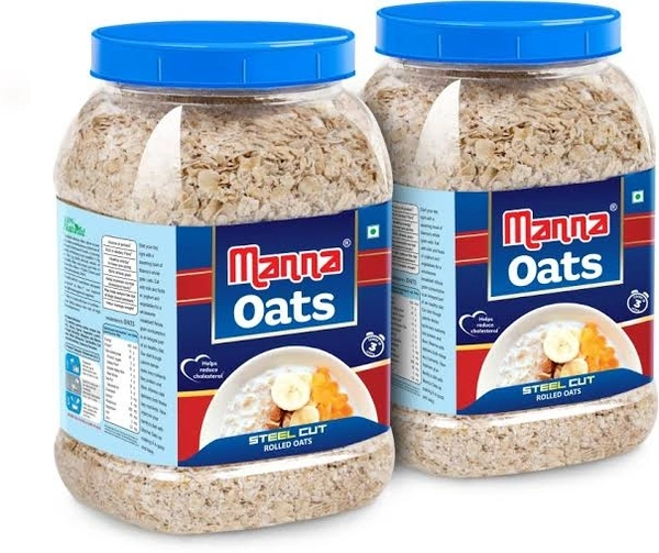 Manna Steel Cut Oats - Gluten Free Jar - 500g