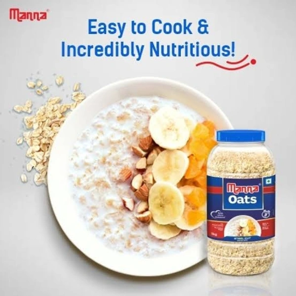 Manna Steel Cut Oats - Gluten Free Jar - 500g