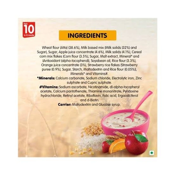 Nestle Cerelac Baby Cereal with Milk , Wheat - Rice Mixed Fruit , From 10 to 24 Months , Stage 3, Source of Iron & Protein - 300g