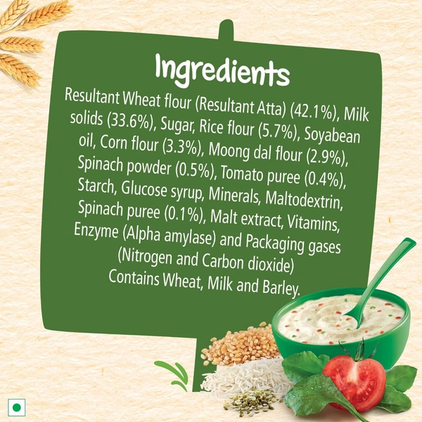 Nestle Cerelac Baby Cereal with Milk , Multigrain Dal Veg , From 12 to 24 Months , Stage 4, Source of Iron & Protein - 300g