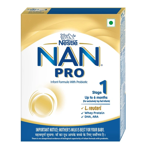 Nestlé Nan Pro 1 Infant Formula With Probiotic (Up To 6 Months) Stage 1 | Box - 400g