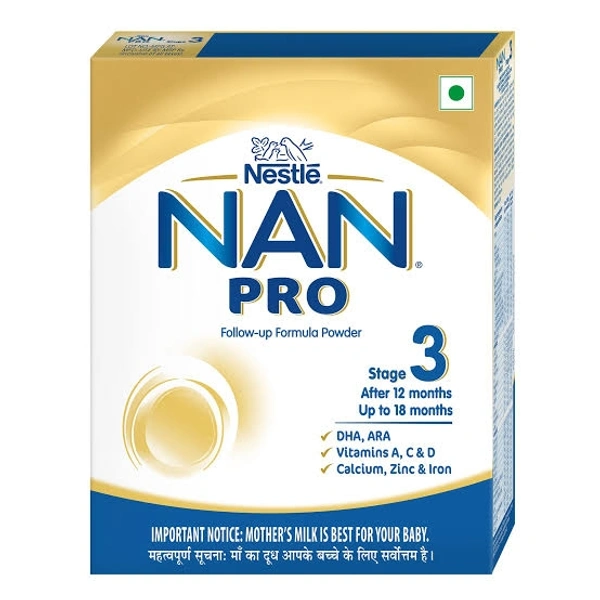 Nestle NAN PRO 3 Follow-Up Formula-Powder (After 12 months), Stage 3 - 400g