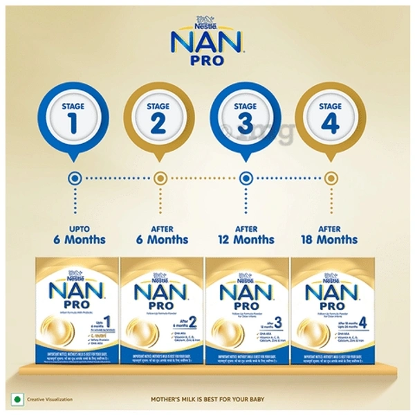Nestle NAN PRO 3 Follow-Up Formula-Powder (After 12 months), Stage 3 - 400g