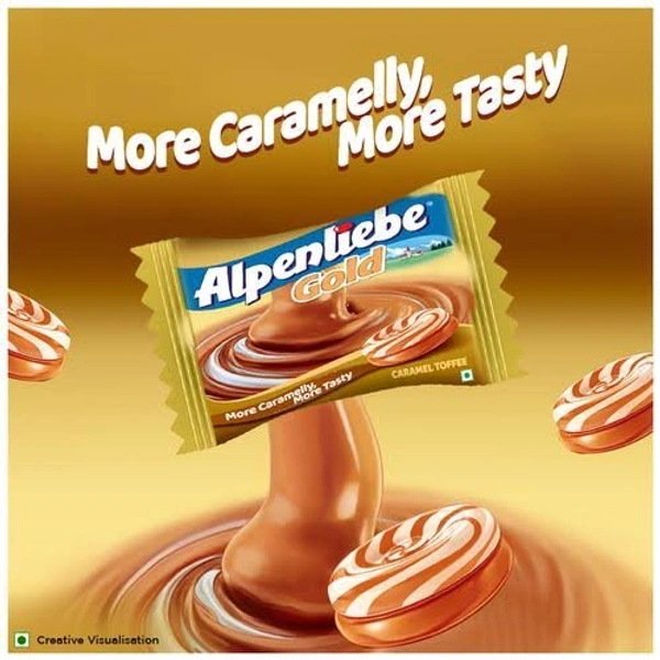Alpenliebe Gold, Caramel Candy Pouch - 100rs