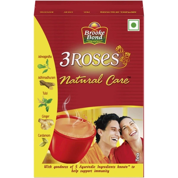 Brooke Bond 3 Roses, Natural Care Flavoured Tea - 100g