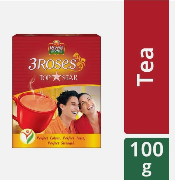 Brooke Bond 3 Roses Top Star Tea Powder - 100g