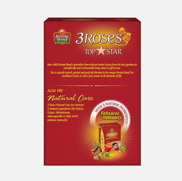 Brooke Bond 3 Roses Top Star Tea Powder - 250g