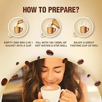 Bru Tripti Blens Instant The Strong Coffee Taste| Coffee Powder Pouch - 200g