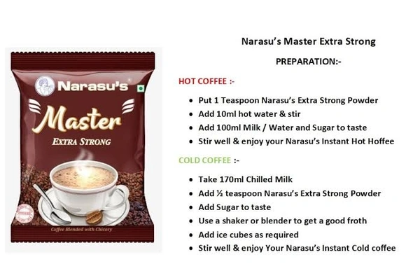Narasus Master Extra Strong Coffee Powder Packet - 50g