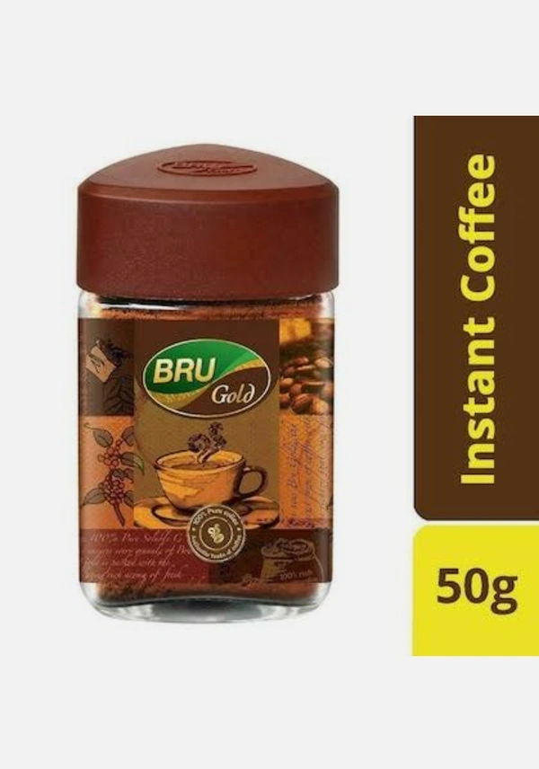 Bru Gold Instant Coffee Powder Jar - 50g