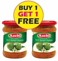 Aachi Cut Mango Pickle (Buy 1 Get 1 Free) - 200g+200g