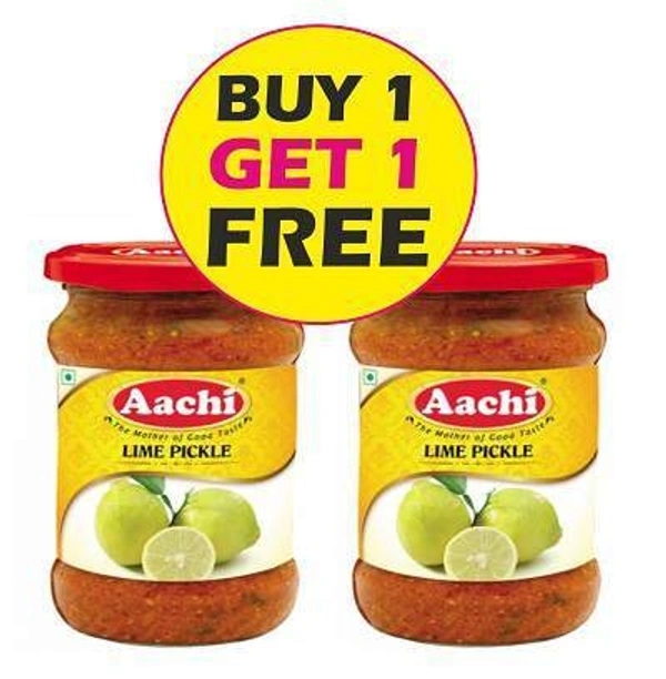 Aachi Lime Pickle (Buy 1 Get 1 Free) - 200g+200g