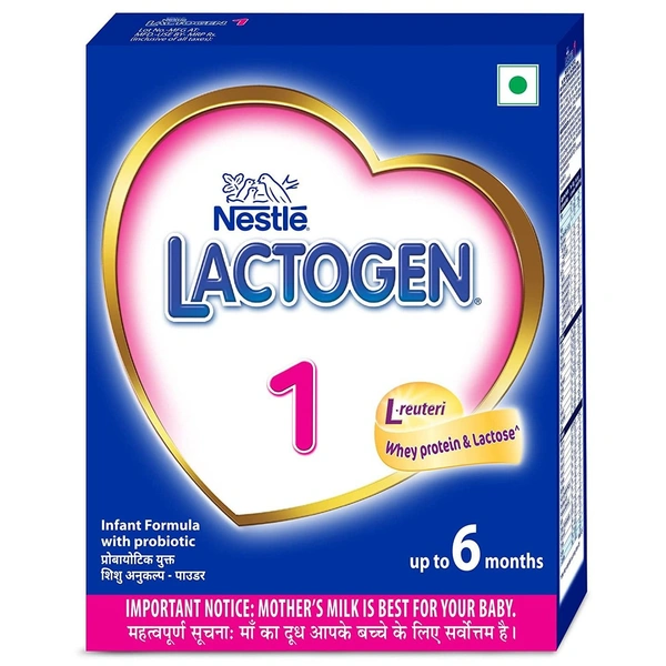 Nestle Lactogen 1 Infant Formula Powder - Upto 6 Months, Stage 1 - 400g