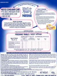 Nestle Lactogen 1 Infant Formula Powder - Upto 6 Months, Stage 1 - 400g