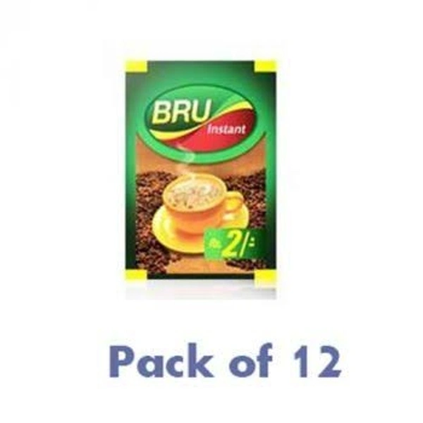 Bru Instant Coffee Powder Packet - 2rs(Pack Of 12pcs)
