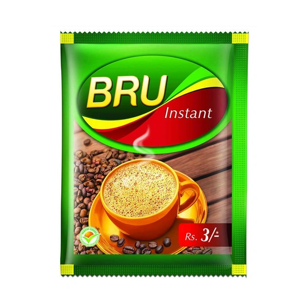 Bru Instant Coffee Powder Packet - 3rs(pack Of 12pcs)