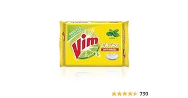 Vim Extra Anti Smell With Pudina Dishwash Bar - 10rs