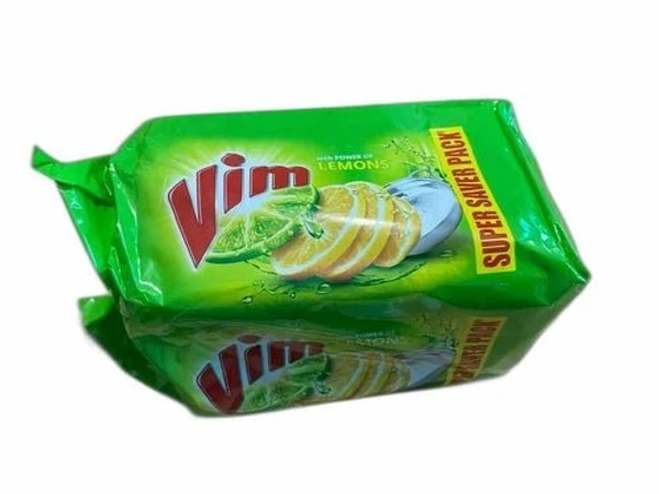 Vim With Power Of Lemons Dishwash Bar - 4 Pack Of 200g