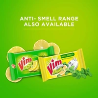Vim With Power Of Lemons Dishwash Bar - 4 Pack Of 200g