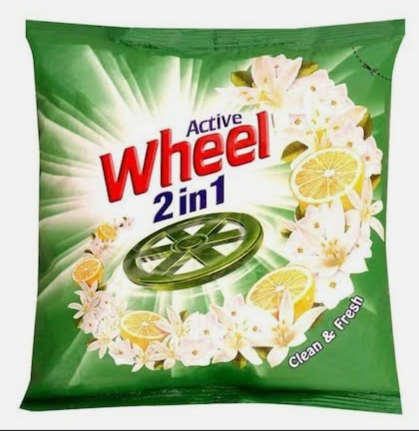 Active Wheel 2 in 1 Detergent Powder  - 500g