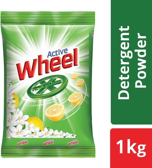 Active Wheel 2 in 1 Detergent Powder  - 1kg