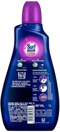 Surf Excel Matic Liquid Front Load | Machine Liquid  - 1L