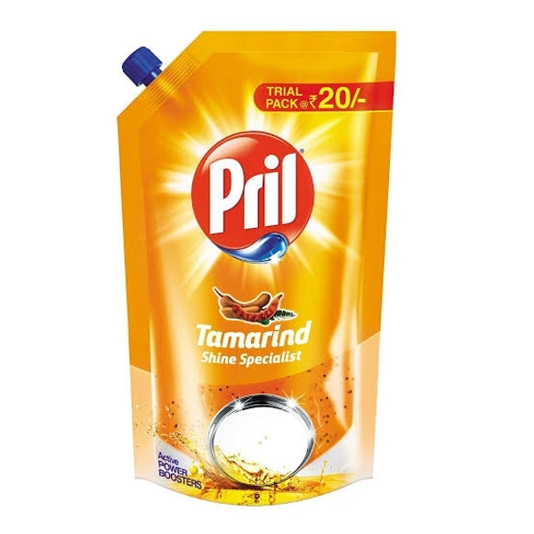 Pril Tamarind Shone Specialist Dishwash Liquid Pouch - 20rs