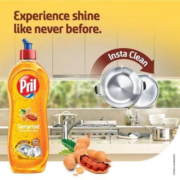 Pril Tamarind Shone Specialist Dishwash Liquid Pouch - 20rs