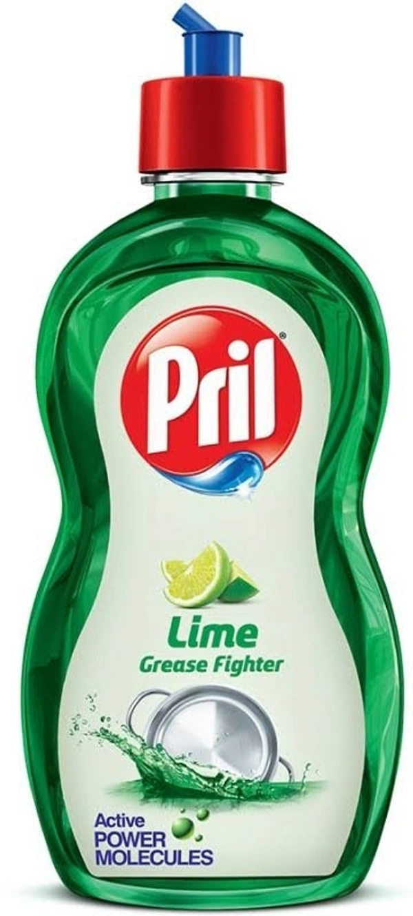 Pril Lime Grease Fighter Dishwashe Liquid Bottle - 225ml