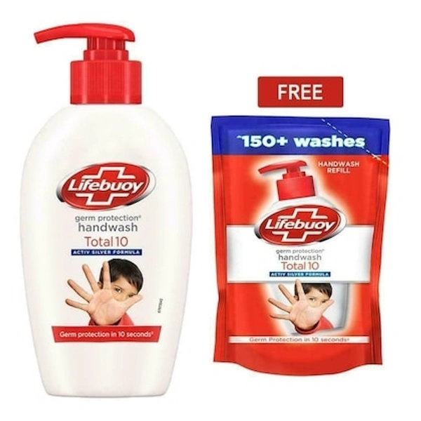 Lifebuoy Germ Protection Handwash |With Free 185ml Handwash - 190ml
