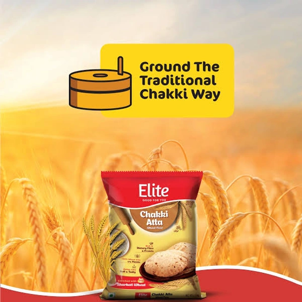 Elite Chakki Atta | Wheat Flour - 1/2 Kg