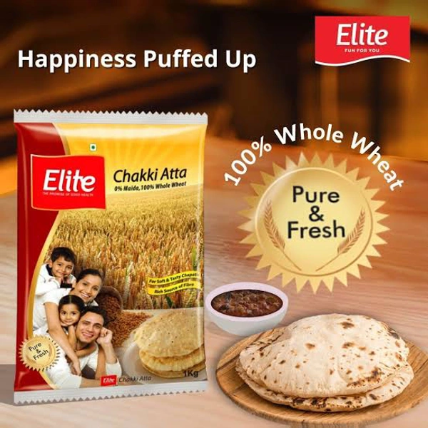 Elite Chakki Atta | Wheat Flour - 1/2 Kg